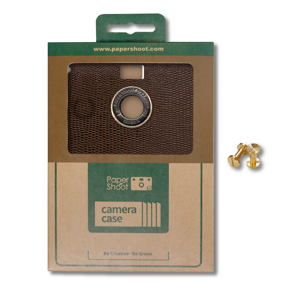 Leather Texture Case - Dark Camel Brown