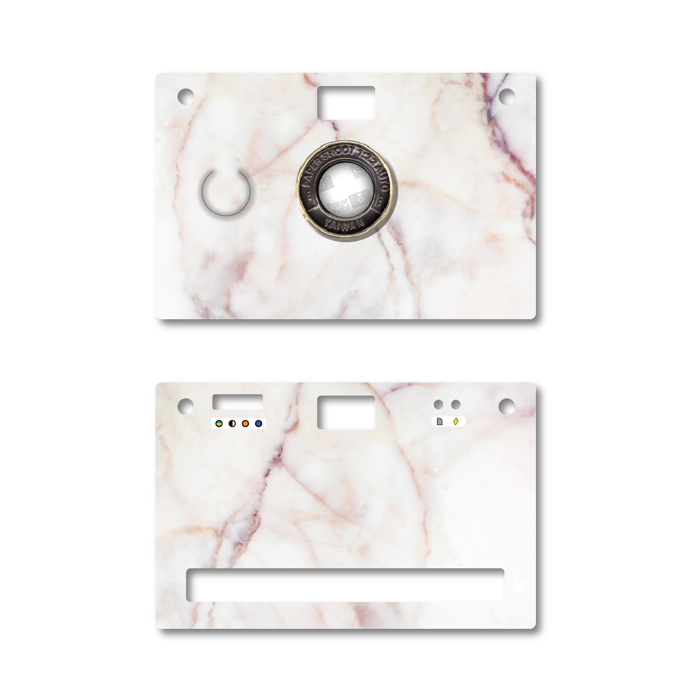 Paper Case - Stone Pattern - Bianco Rose