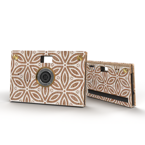 Camera Bundle - Cork Case - Brick Lattice