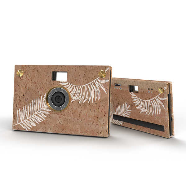 Camera Bundle - Cork Case - Palm Leaf