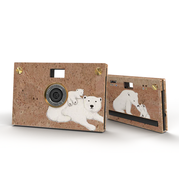 Camera Bundle - Cork Case - Polar Bear