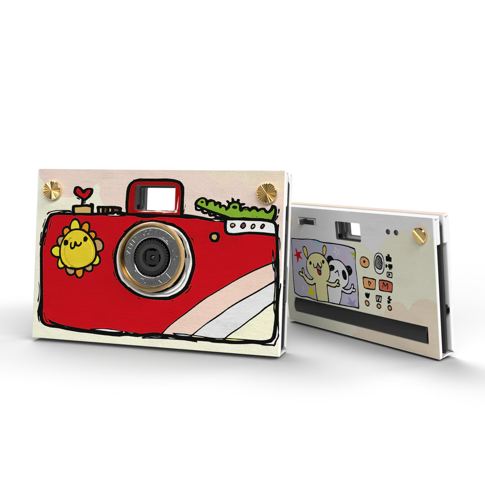 Camera Set (Case Included) - Hand Drawing - RED