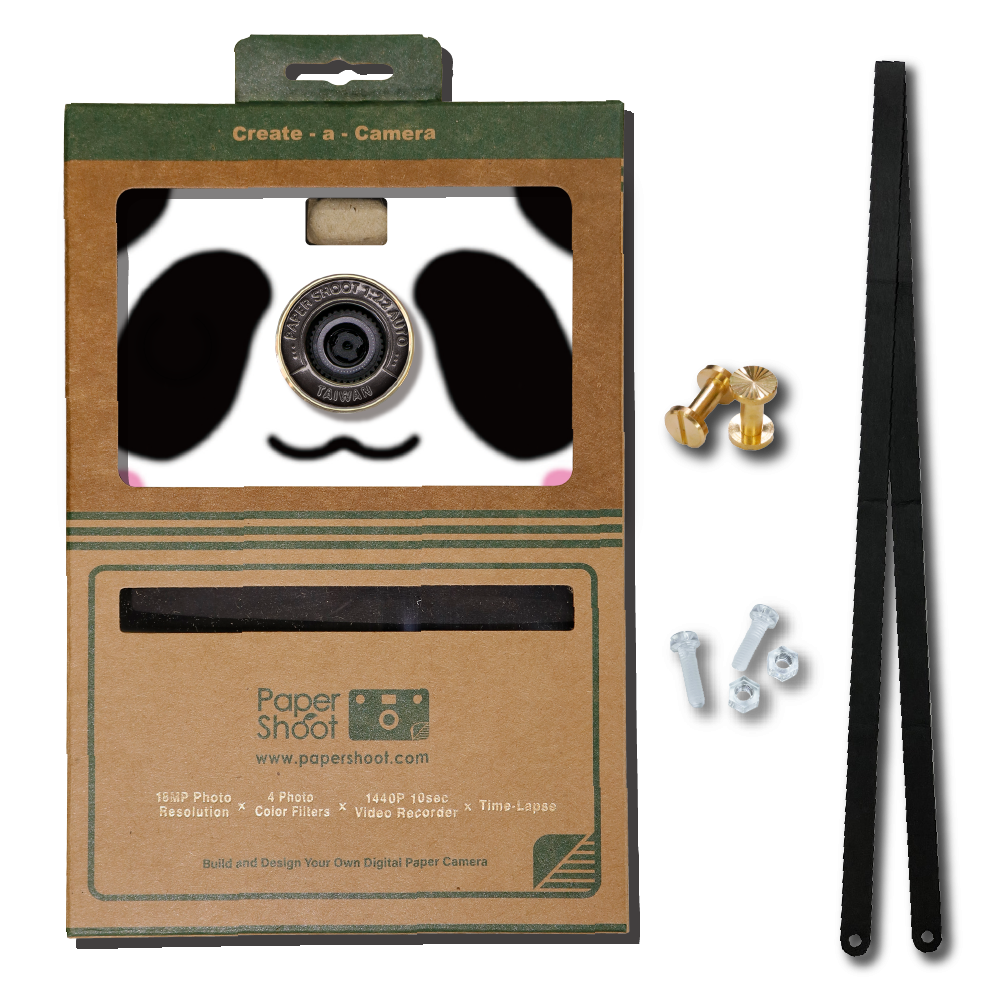 Kamera-Set (mit Case) - Taiwan Design - Panda